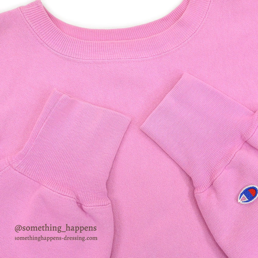 1990's CHAMPION REVERSE WEAVE SWEAT SHIRT PINK...X-LARGE