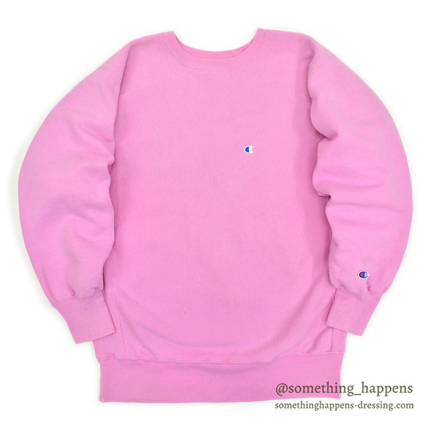 1990's CHAMPION REVERSE WEAVE SWEAT SHIRT PINK...X-LARGE