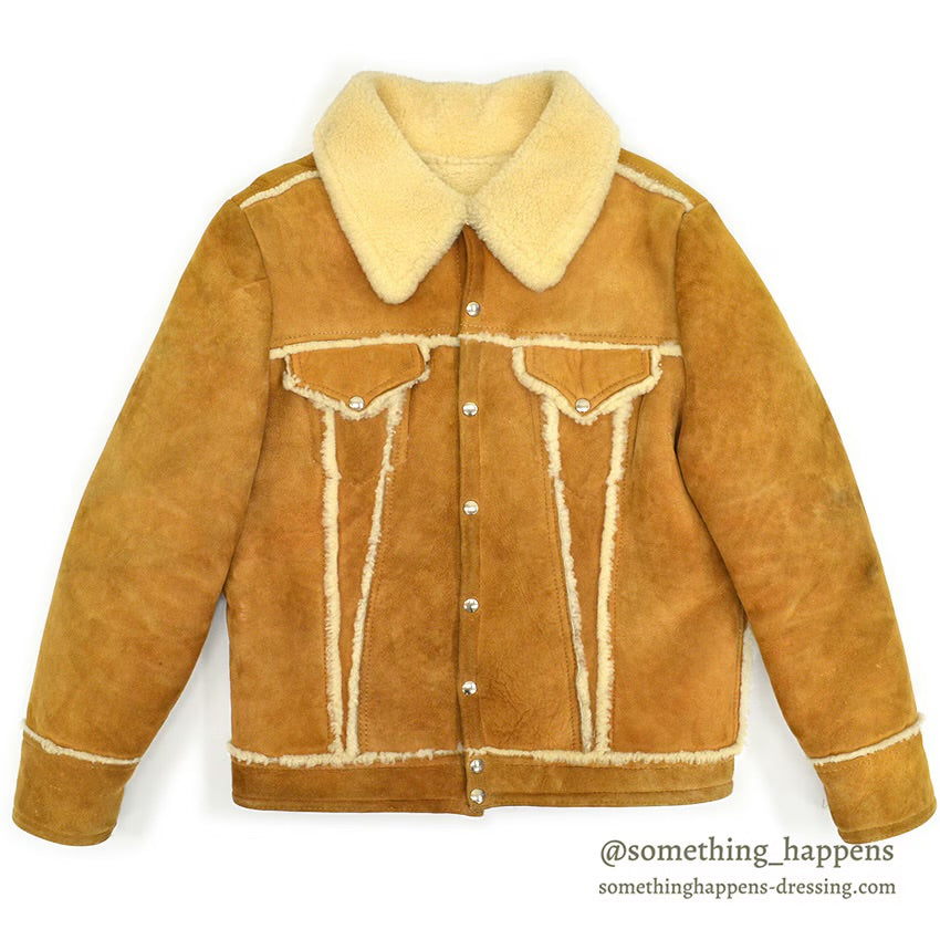 1970's~ THE SHEEP SHACK TYPE 3RD MOUTON JACKET ... 42