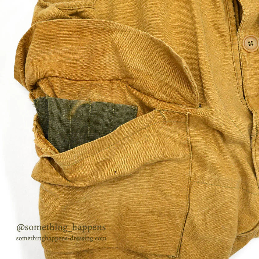 1950's~ DUXBAK DUCK HUNTING VEST HALF MOON POCKET...M
