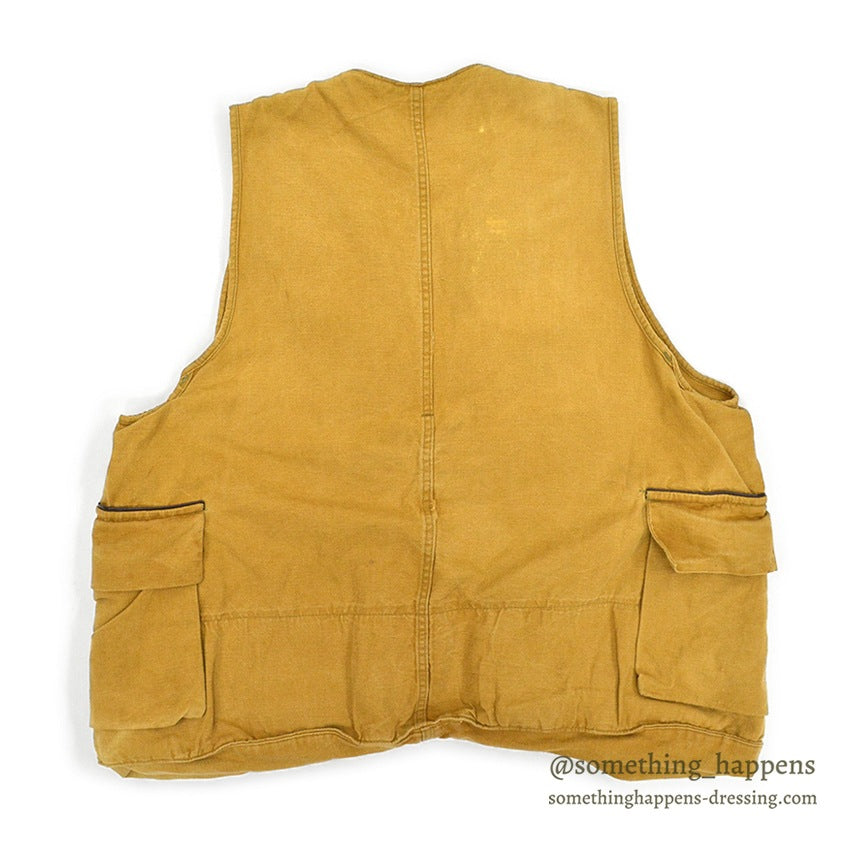 1950's~ DUXBAK DUCK HUNTING VEST HALF MOON POCKET...M