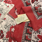 1980's DEADSTOCK BANANA REPUBLIC SAFARI & TRAVEL BANDANA RED...