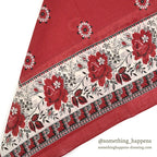 1980's DEADSTOCK BANANA REPUBLIC SAFARI & TRAVEL BANDANA RED...