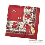 1980's DEADSTOCK BANANA REPUBLIC SAFARI & TRAVEL BANDANA RED...