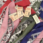 1980's DEADSTOCK BANANA REPUBLIC SAFARI & TRAVEL BANDANA PINK...