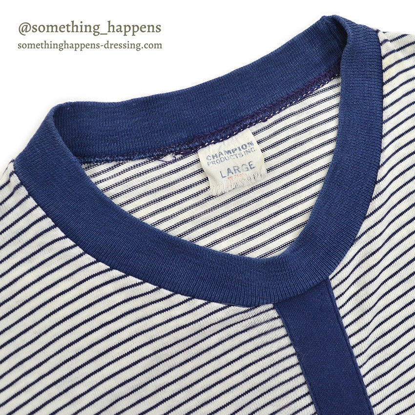 1960's CHAMPION YALE BORDER T-SHIRT... LARGE