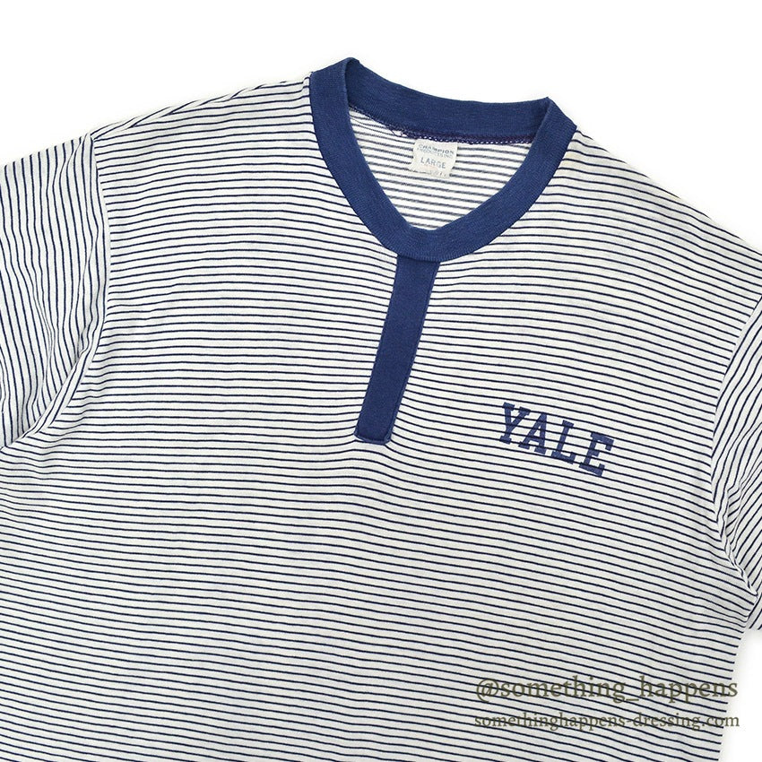1960's CHAMPION YALE BORDER T-SHIRT... LARGE