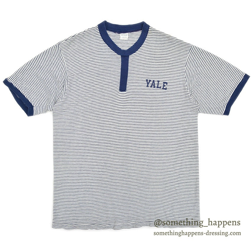 1960's CHAMPION YALE BORDER T-SHIRT... LARGE
