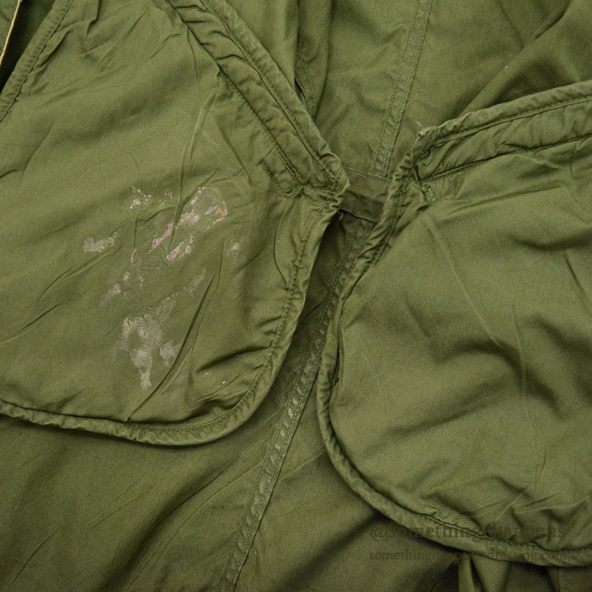 1960s US Army Parka, Men's, M-65, Aluminum Zipper... X-SMALL