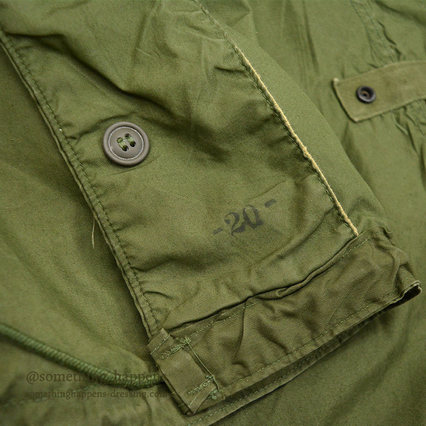 1960s US Army Parka, Men's, M-65, Aluminum Zipper... X-SMALL