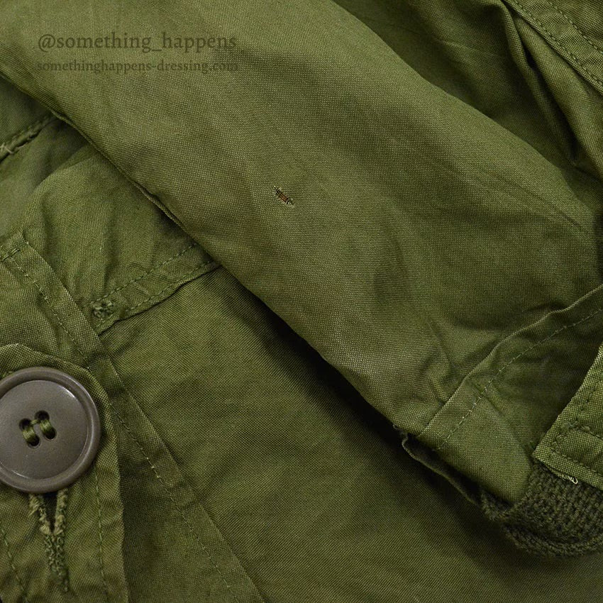 1960s US Army Parka, Men's, M-65, Aluminum Zipper... X-SMALL