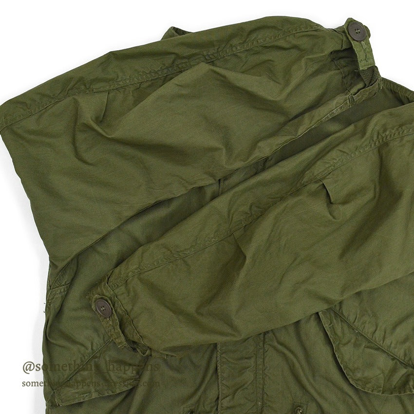 1960s US Army Parka, Men's, M-65, Aluminum Zipper... X-SMALL