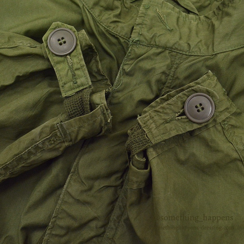 1960s US Army Parka, Men's, M-65, Aluminum Zipper... X-SMALL