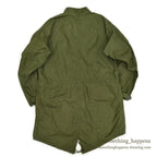 1960s US Army Parka, Men's, M-65, Aluminum Zipper... X-SMALL
