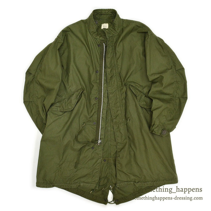 1960s US Army Parka, Men's, M-65, Aluminum Zipper... X-SMALL