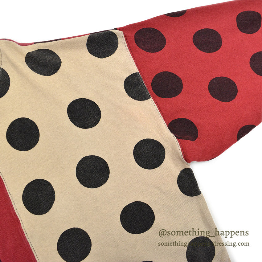 1980's~ UMEN POLKA DOT AND STRIPE SWEAT SHIRT...L