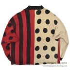 1980's~ UMEN POLKA DOT AND STRIPE SWEAT SHIRT...L