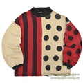 1980's~ UMEN POLKA DOT AND STRIPE SWEAT SHIRT...L