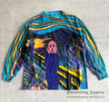 1990s ONEITA Munch's The Scream ART HAND PAINT L/S T-SHIRT ... XL