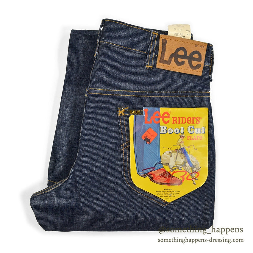 1970's DEADSTOCK Lee 200 BOOT CUT DENIM PANTS... W32 L30