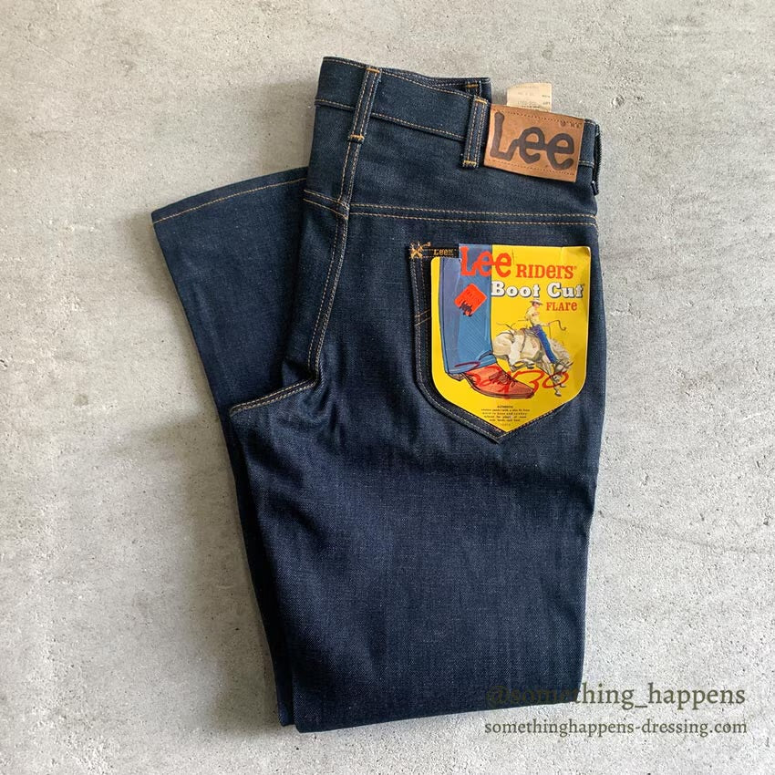 1970's DEADSTOCK Lee 200 BOOT CUT DENIM PANTS... W32 L30