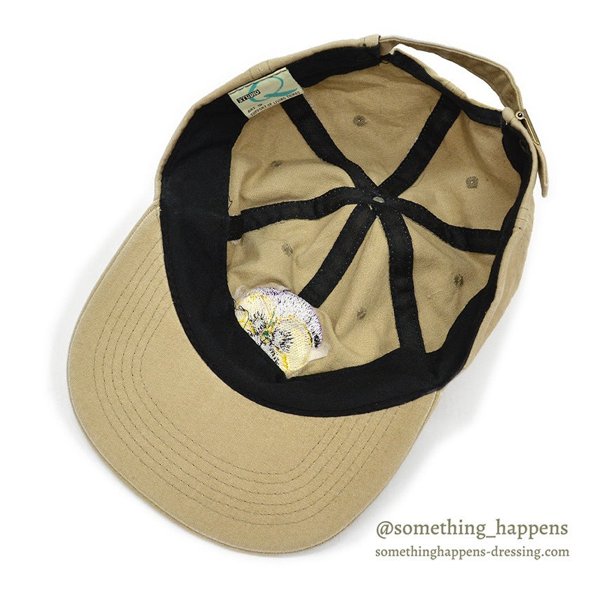 1990's STUDIO Q. パンジー ART EMBROIDERY CAP ...
