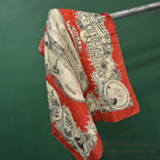 1893' COCHRANE'S TURKEY RED CHICAGO WORLD'S COLUMBIAN EXPOSITION BANDANA...