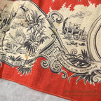 1893' COCHRANE'S TURKEY RED CHICAGO WORLD'S COLUMBIAN EXPOSITION BANDANA...