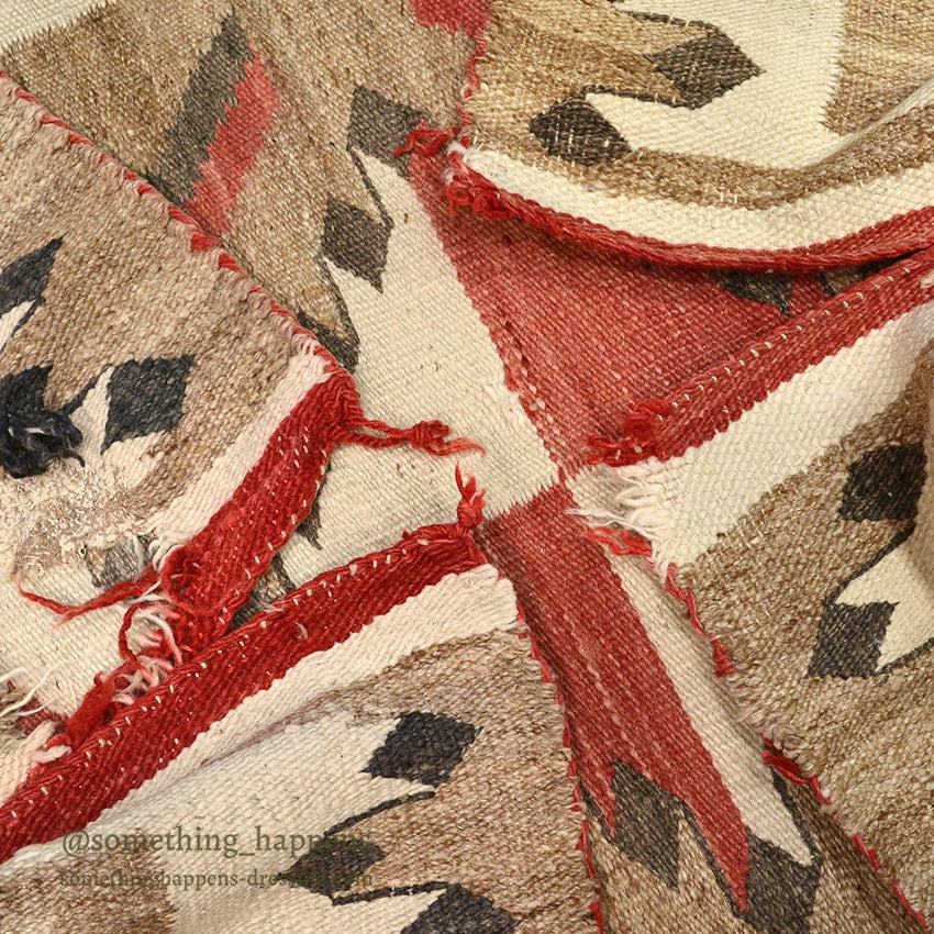 c.1940's NAVAJO RUG EYE DAZZLER PATTERN... 149cm/102cm