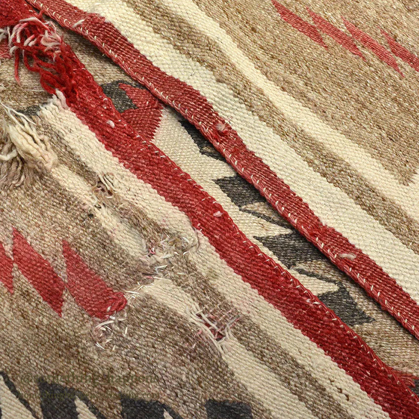 c.1940's NAVAJO RUG EYE DAZZLER PATTERN... 149cm/102cm
