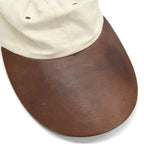 ~1990's THE J.PETERMAN CO. LEATHER LONG BILL FISHERMAN CAP ... L