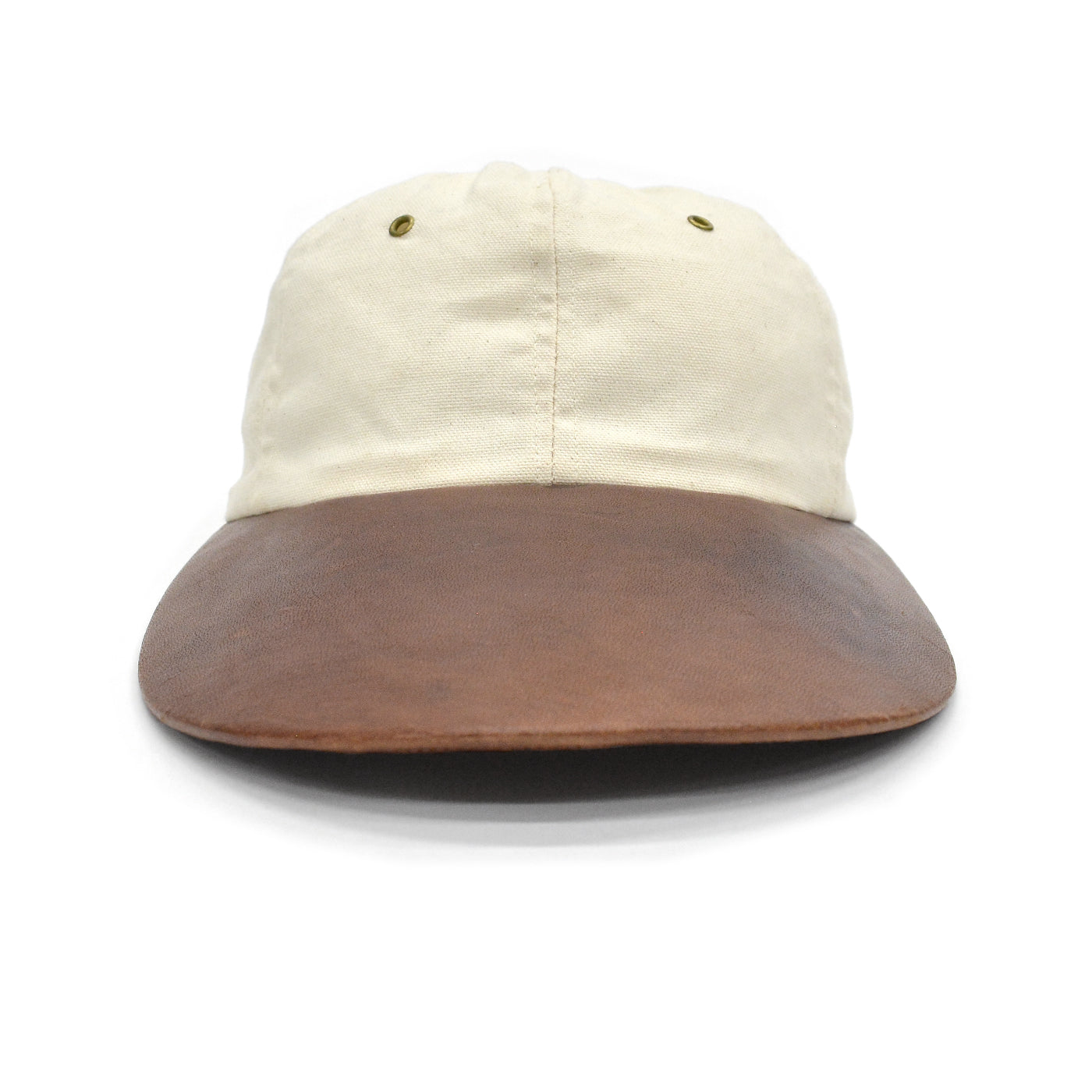 ~1990's THE J.PETERMAN CO. LEATHER LONG BILL FISHERMAN CAP ... L