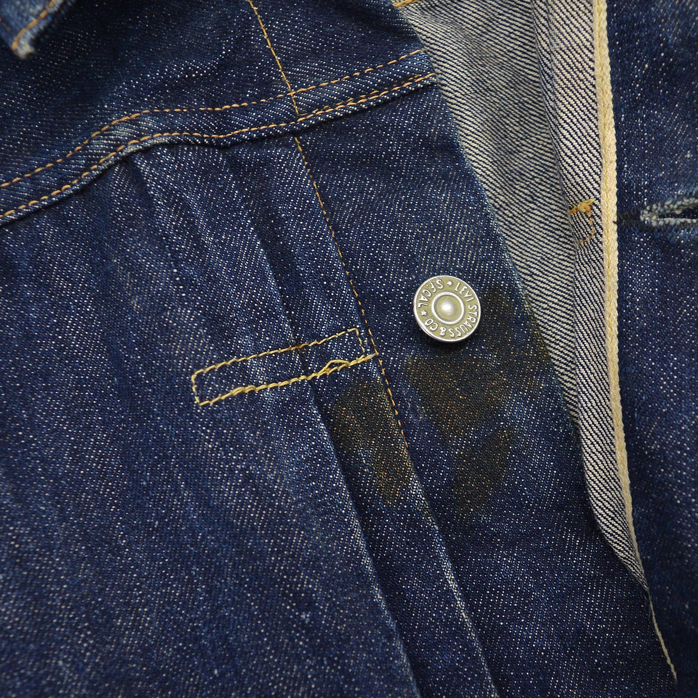 1940's~ LEVI'S 506XX DENIM JACKET / DARK 一枚袖 ... Fits like 36