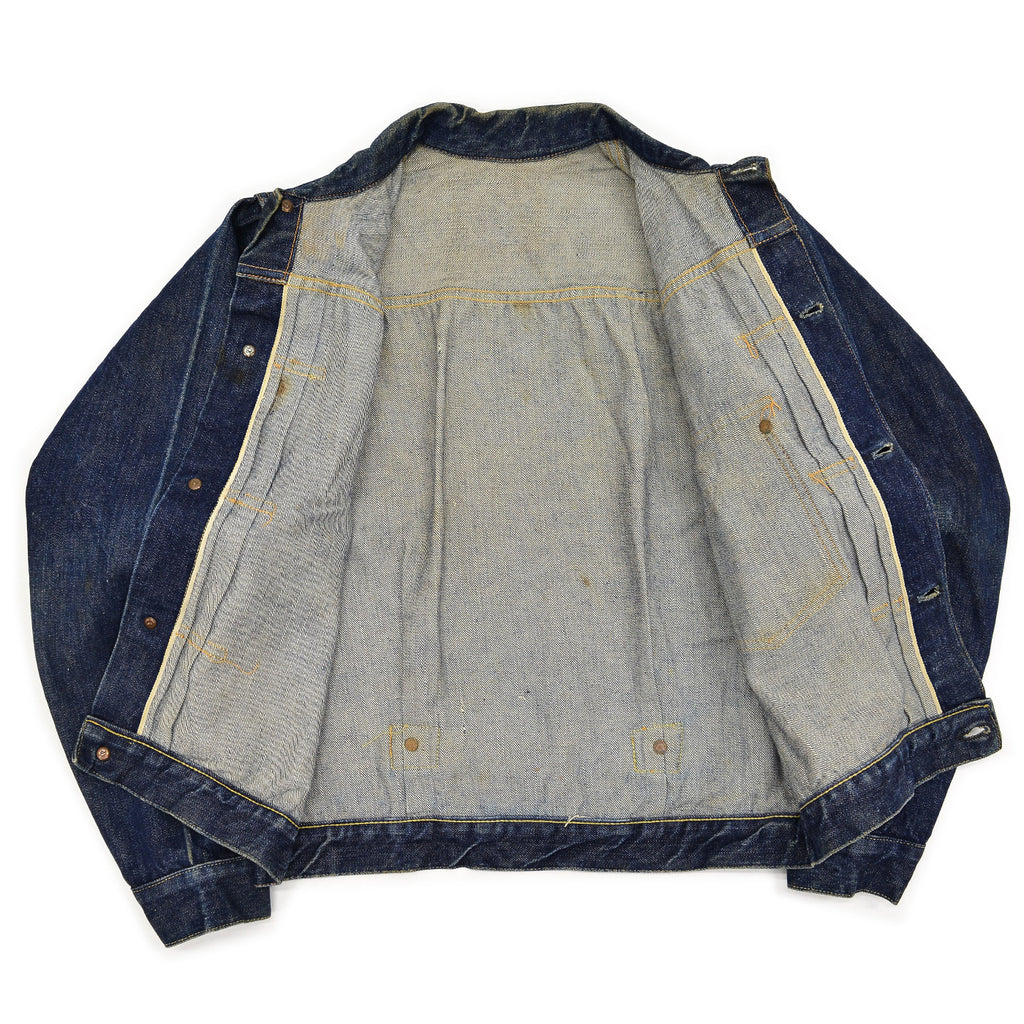 1940's~ LEVI'S 506XX DENIM JACKET / DARK 一枚袖 ... Fits like 36
