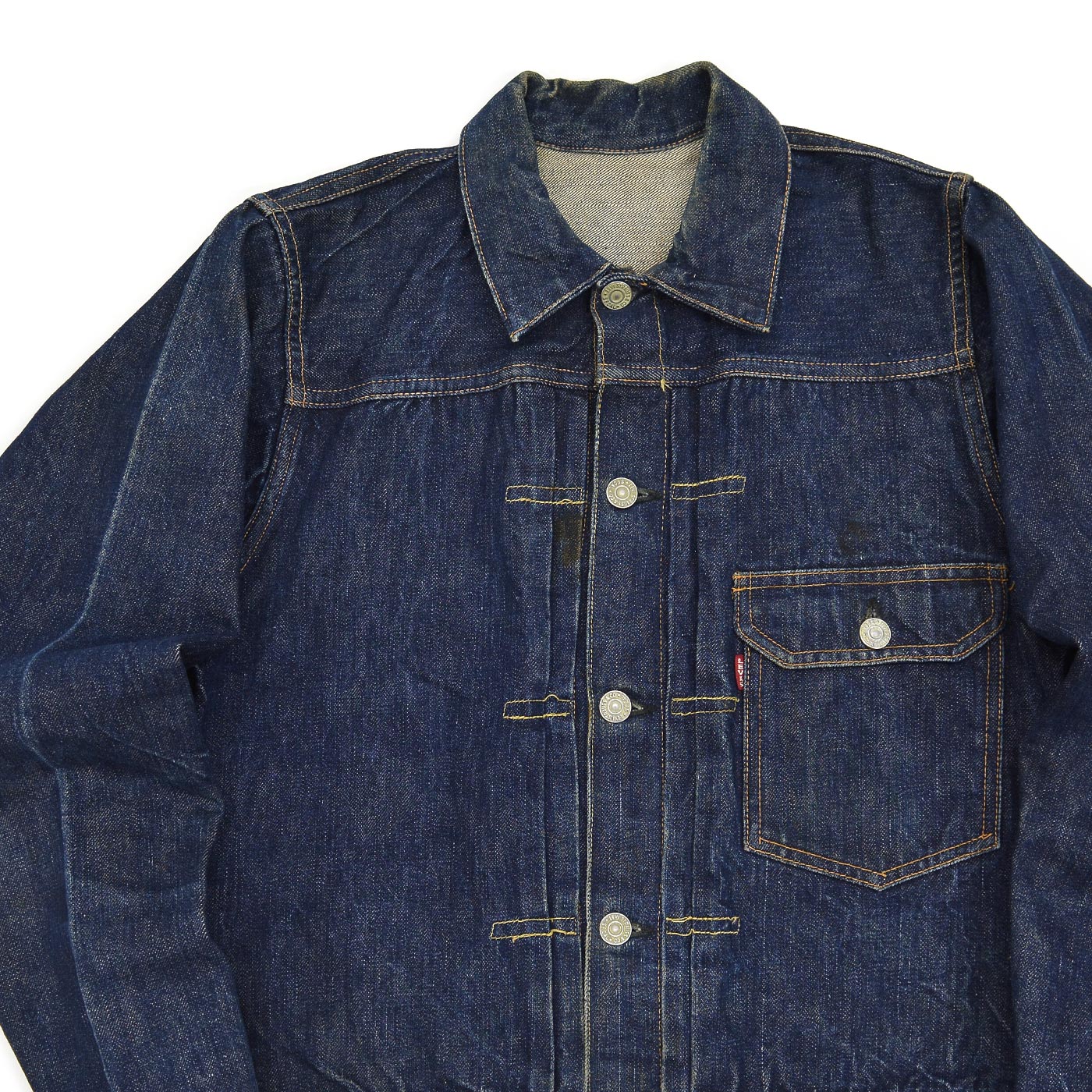 1940's~ LEVI'S 506XX DENIM JACKET / DARK 一枚袖 ... Fits like 36