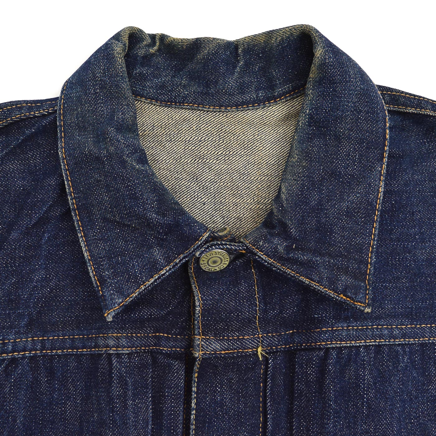 1940's~ LEVI'S 506XX DENIM JACKET / DARK 一枚袖 ... Fits like 36