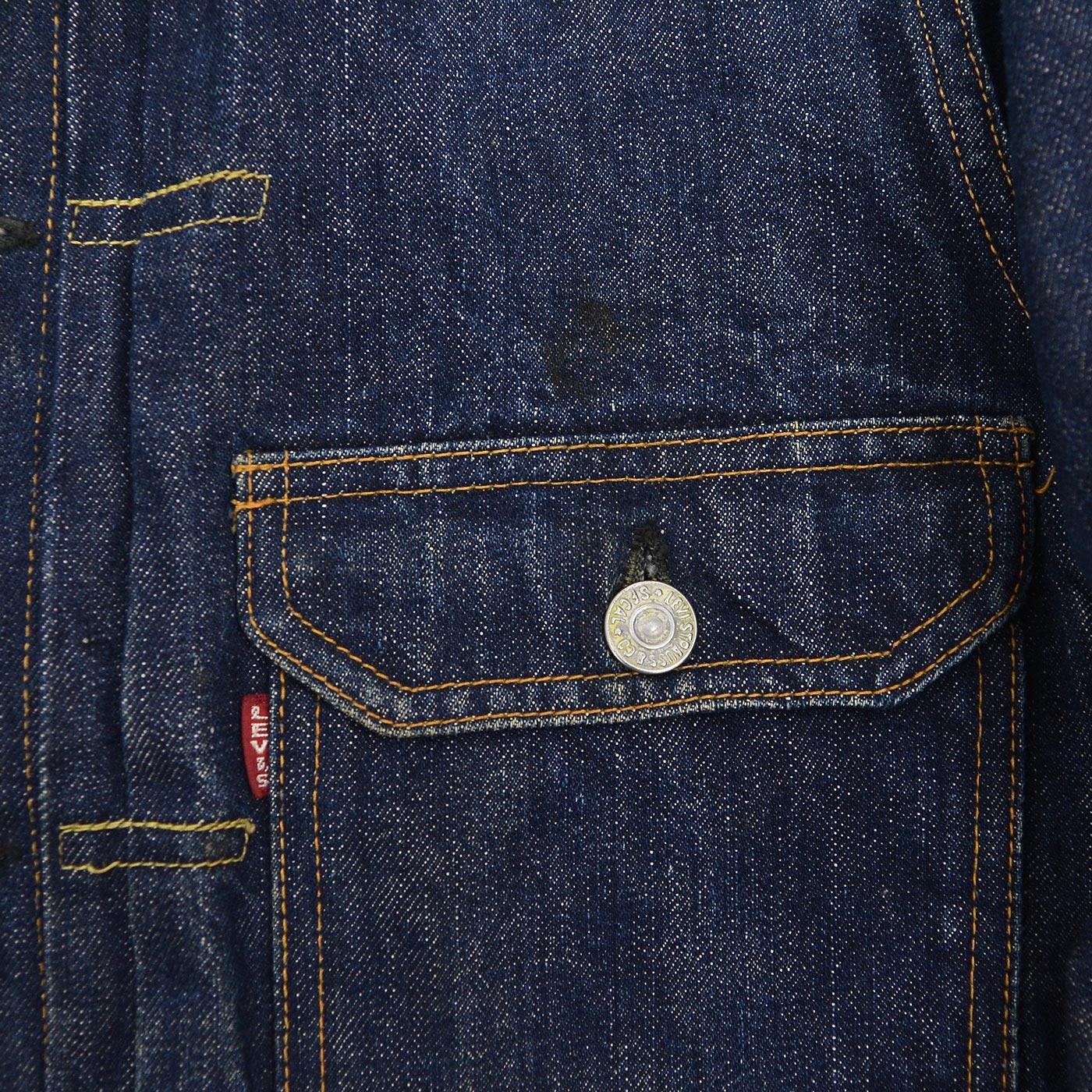 1940's~ LEVI'S 506XX DENIM JACKET / DARK 一枚袖 ... Fits like 36