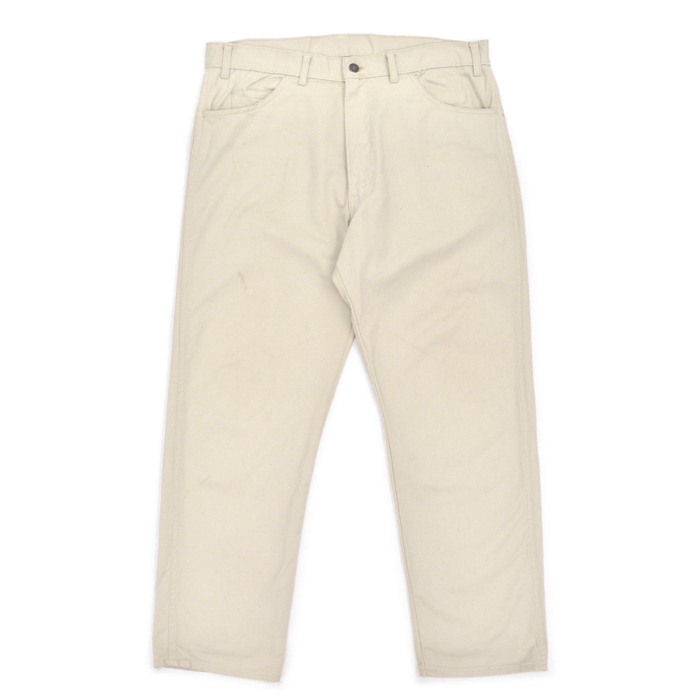 1960's~ LEVI'S 518 BIGE COTTON TWILL PANTS / OFF WHITE ... W37.5/L29.5