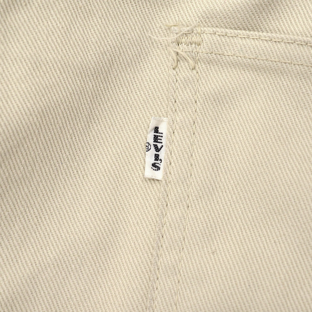 1960's~ LEVI'S 518 BIGE COTTON TWILL PANTS / OFF WHITE ... W37.5/L29.5