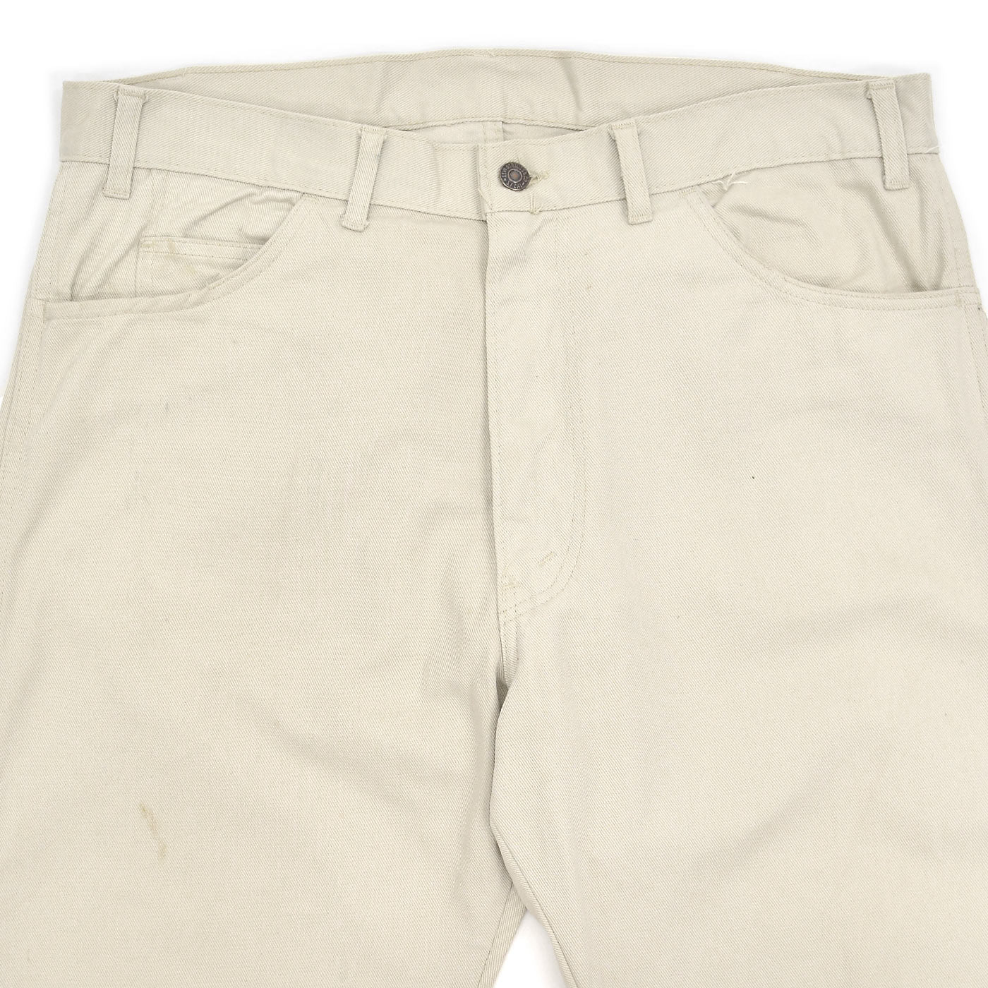 1960's~ LEVI'S 518 BIGE COTTON TWILL PANTS / OFF WHITE ... W37.5/L29.5