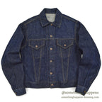 1960's LEVI'S 557 DENIM JACKET / DARK ... Fits like 42