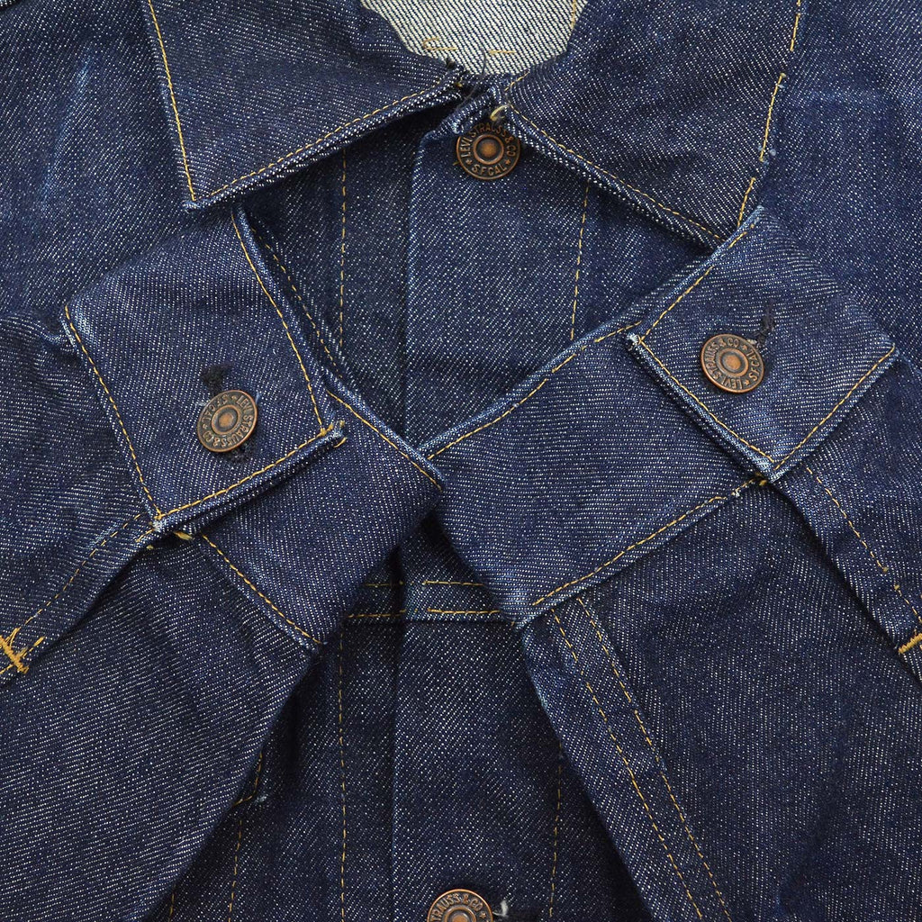 1960's LEVI'S 557 DENIM JACKET / DARK ... Fits like 42