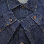 1960's LEVI'S 557 DENIM JACKET / DARK ... Fits like 42