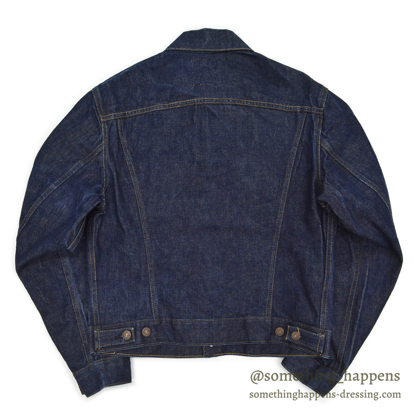 1960's LEVI'S 557 DENIM JACKET / DARK ... Fits like 42