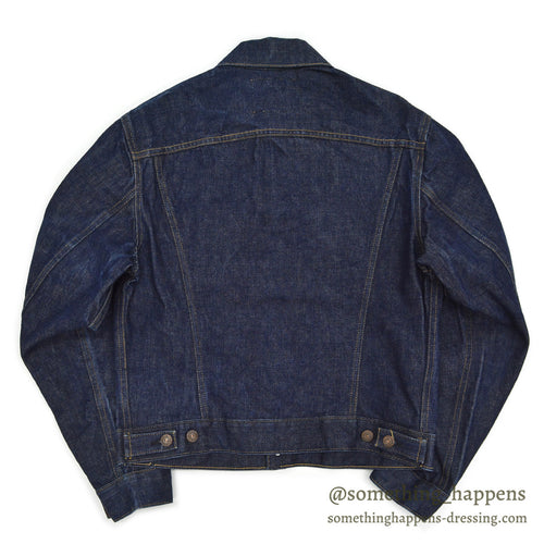 1960's LEVI'S 557 DENIM JACKET / DARK ... Fits like 42