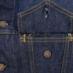 1960's LEVI'S 557 DENIM JACKET / DARK ... Fits like 42