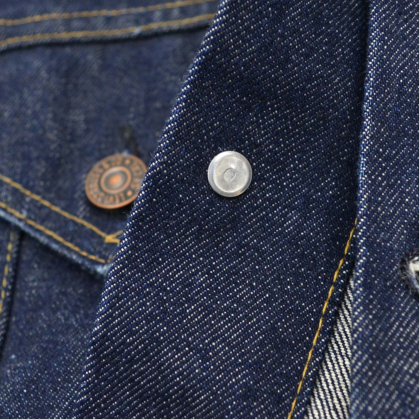 1960's LEVI'S 557 DENIM JACKET / DARK ... Fits like 42