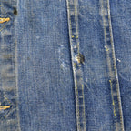 ~1970's Lee 101-J " DEATH BEFORE REENLISTMENT" CUT-OFF DENIM VEST... 40 LONG