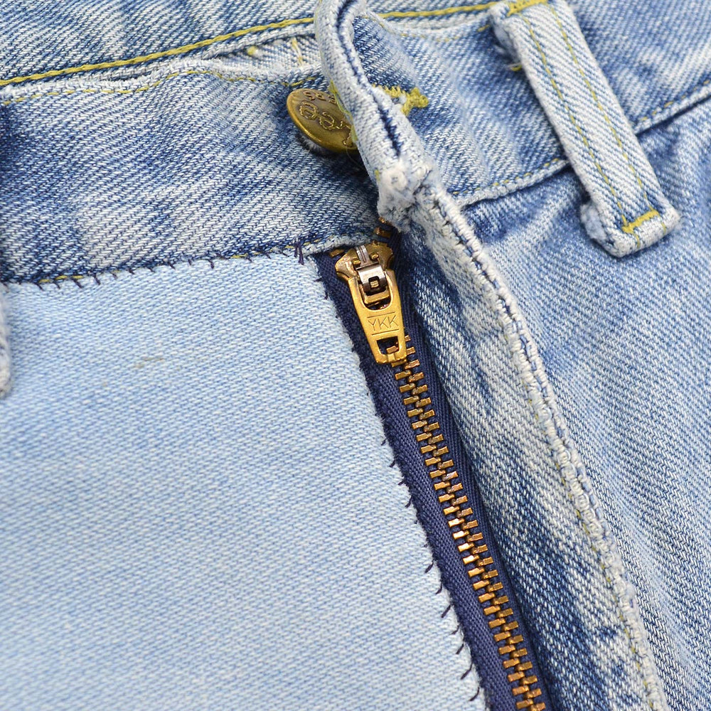 1980s Lee RIDERS HAND MADE PATCHWORK DENIM JEANS ... W38/L27