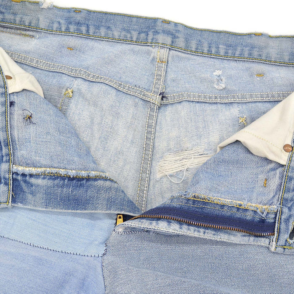 1980s Lee RIDERS HAND MADE PATCHWORK DENIM JEANS ... W38/L27